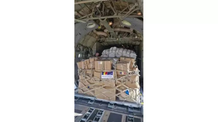 Transport umanitar românesc pentru Liban: 15 tone de provizii pleacă spre Beirut